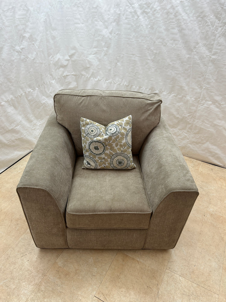 Ex-Display Taupe Fabric Chair
