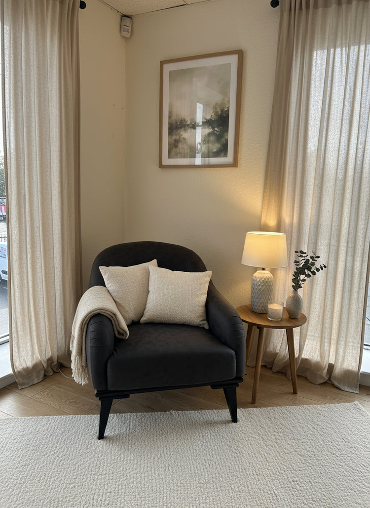 Ex-Display Destiny Single Grey Accent Chair