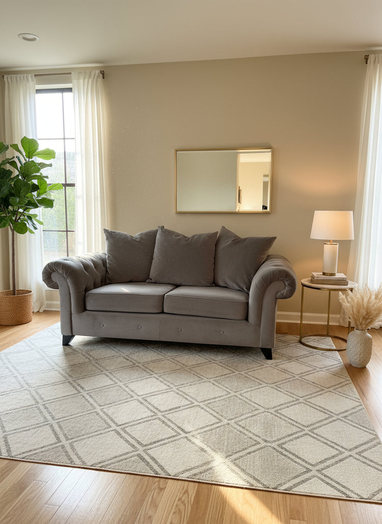 Ex-Display Grey 2 Seater Sofa