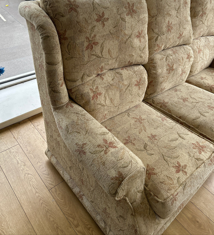 Ex-Display Floral 3 Seater Sofa + Chair