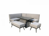 Signature Weave - Rattan Sofa Set with Gas Lift Table in Grey | Kimm0362