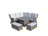Signature Weave - Rattan Corner Dining Sofa with Lift Table | Mia0314
