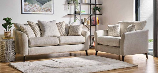Molly Fabric Sofa Collection on Tapered Legs, Standard or Pillow Back | Buoyant Upholstery