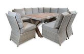 Northwood Corner Dining Sofa + 3 Armless Chairs | Nort0562