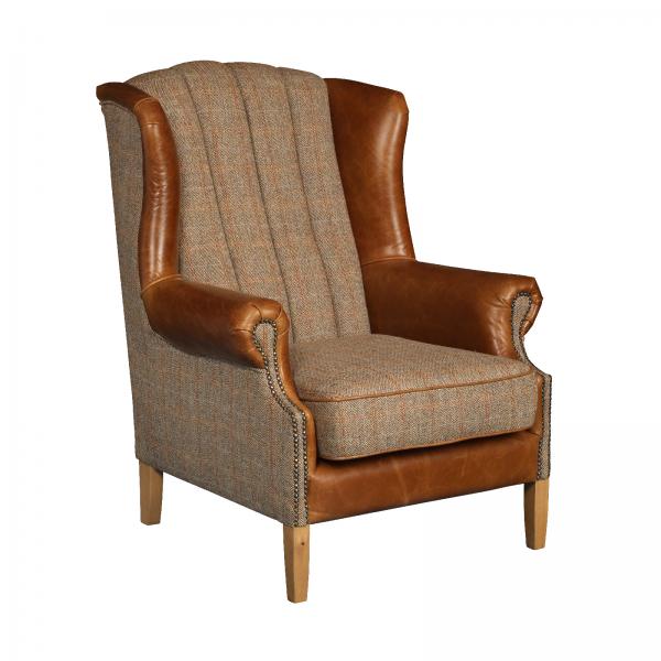 Fluted Wing Armchair | Hunting Lodge | Vintage