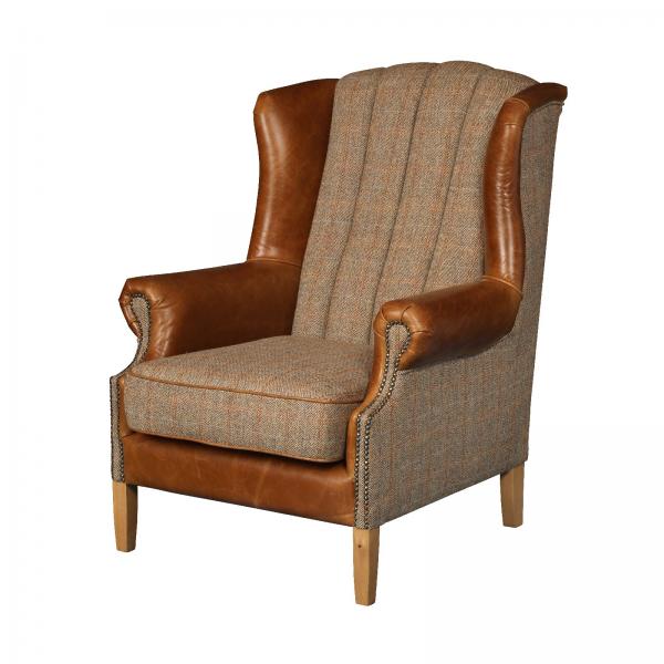 Fluted Wing Armchair | Hunting Lodge | Vintage