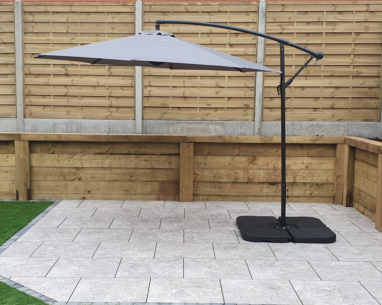 Rattan 3M banana parasol