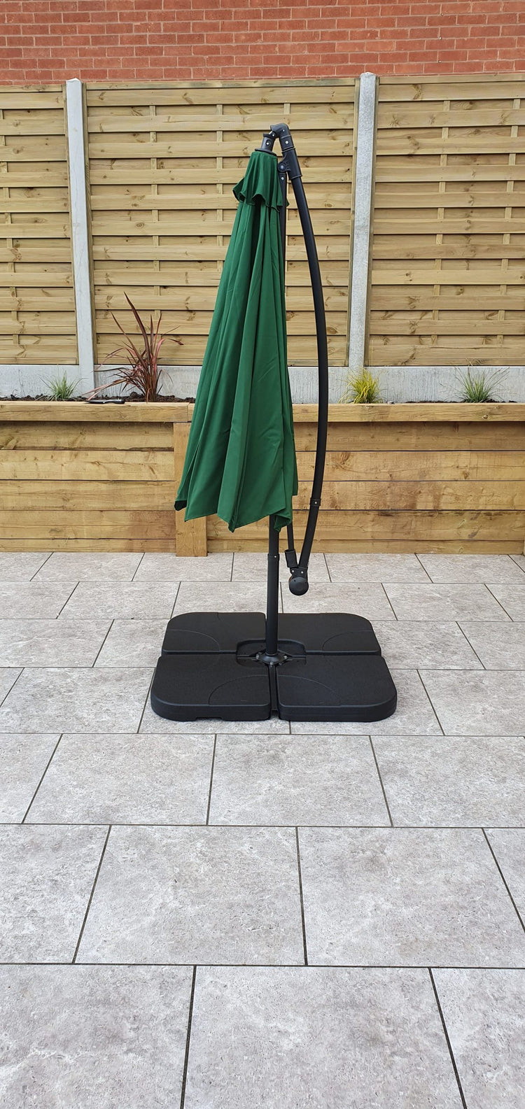 Rattan 3m Banana Parasol | Para0345