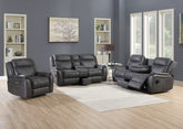 Phoenix Media Smart Power Electric Recliner Sofa Collection in Grey | Exclusive