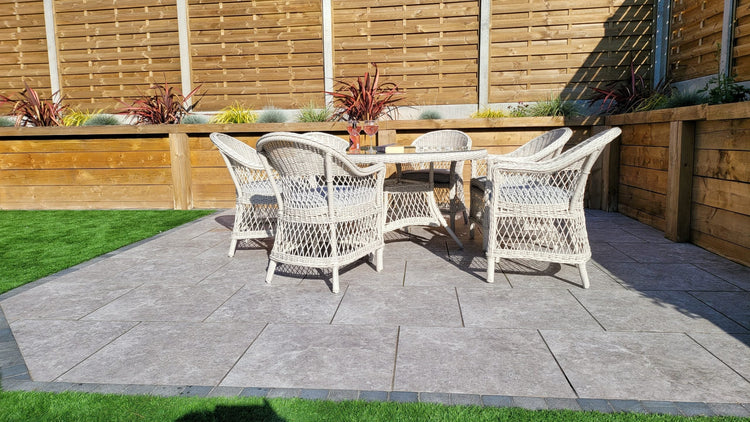 Signature Weave - Rattan Round Table + 6 Dining Chairs | Rose | Rose0389_0393