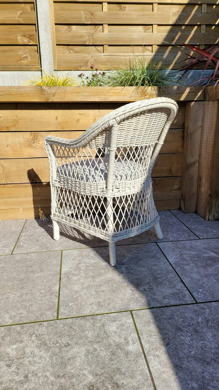 Signature Weave - Rattan Round Table + 6 Dining Chairs | Rose | Rose0389_0393