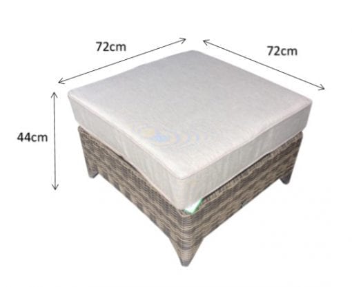 Helena Grey Rattan Modular Garden Corner Sofa with Coffee Table | Signature Weave
