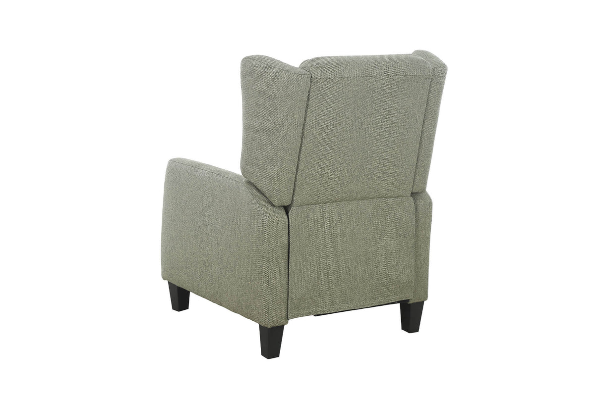 Archie Pastel Fabric Pushback Recliner Chair with Water-Repellent Fabric