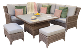 Signature Weave - Rattan Corner Dining Set with Lift Table | Sarah | Sara0260
