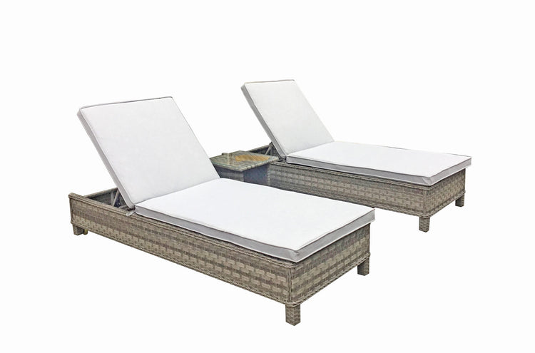 Signature Weave - Rattan Pair of Sun Loungers | Sarena | Sare0258