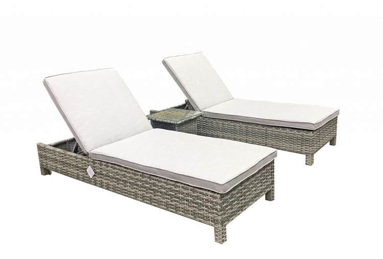 Signature Weave - Rattan Pair of Sun Loungers | Sarena | Sare0258