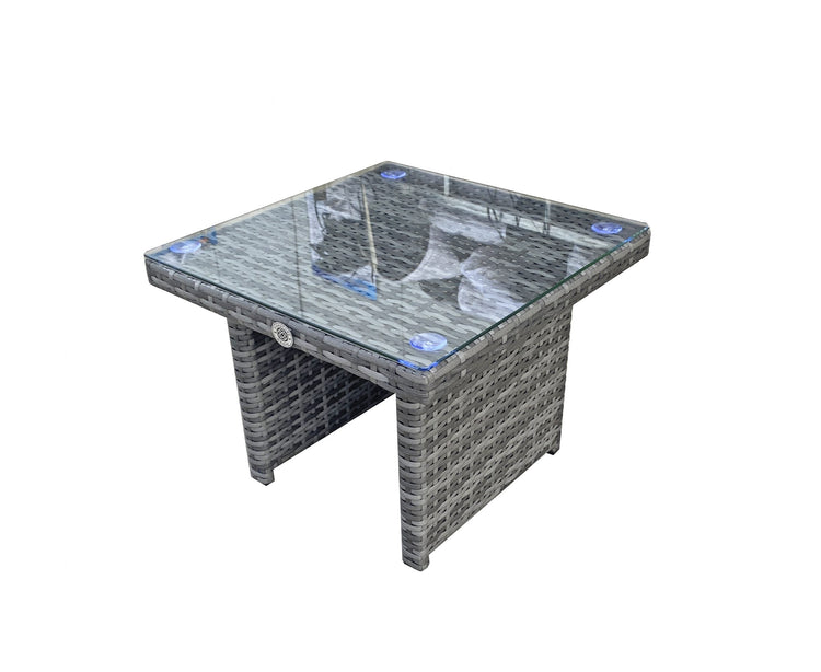 Signature Weave - Rattan Single Sun Lounger with Drinks Table | Savannah | Sava0404