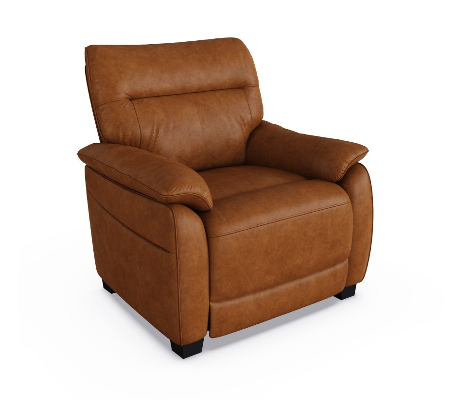 Nerano Leather Electric Recliner Sofa Collection, Grey or Tan