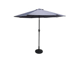 Rattan 3m Table Parasol with Tilt in Grey | Para0079