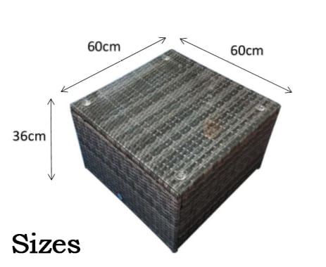 Stella 5 Piece Grey Rattan Modular Garden Corner Sofa with Glass Table & Stool | Signature Weave