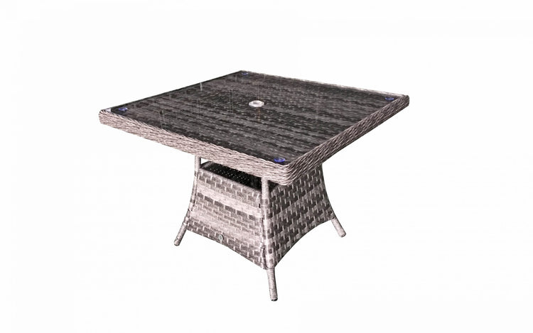Signature Weave - Rattan Square Table + 4 Chairs Set | Victoria | Vict0147_Vict0112