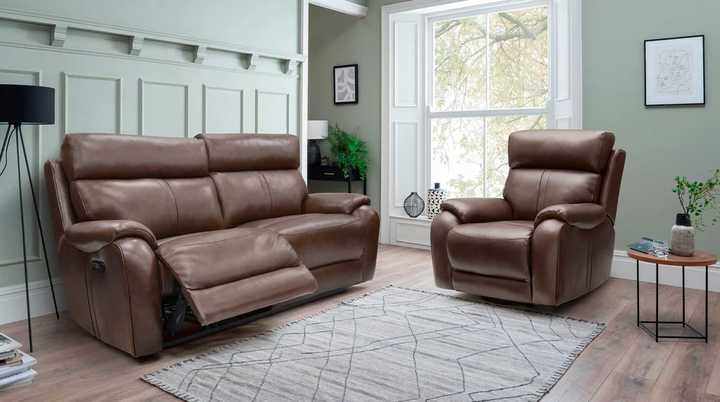 Winchester Leather Recliner Sofa Collection with Head Tilt & Lumbar Options | La-Z-Boy