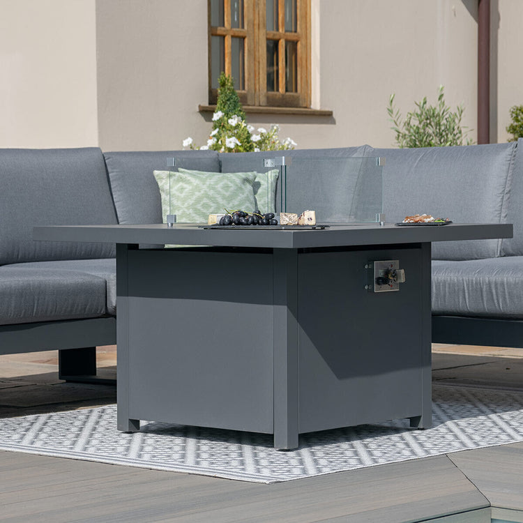 Maze Living -Amalfi Square Aluminium Corner Dining Set