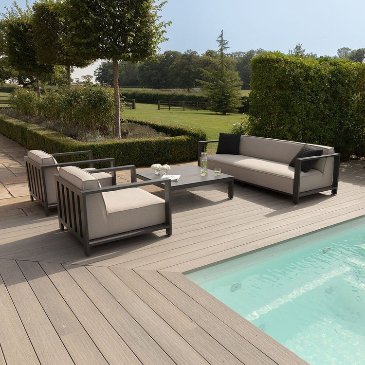 Homeflair - Outdoor Fabric Ibiza 3 Seat Sofa Set