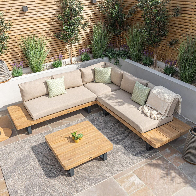 Maze Living -Roma Rope Weave Corner Dining Set