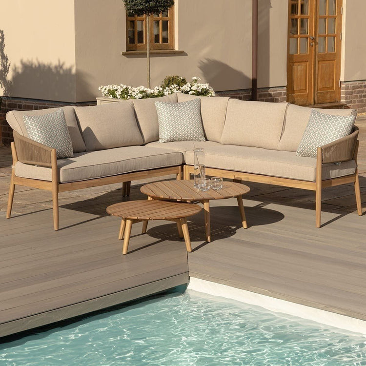 Maze Living - Porto Rope Weave Corner Sofa Set