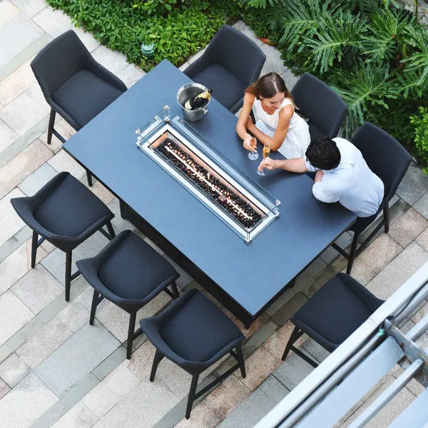Outdoor Fabric Regal 8 Seat Rectangular Bar Set