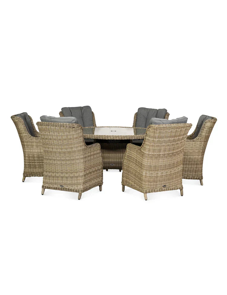 Royal Craft - Wentworth 6 Seater Comfort Dining Set
