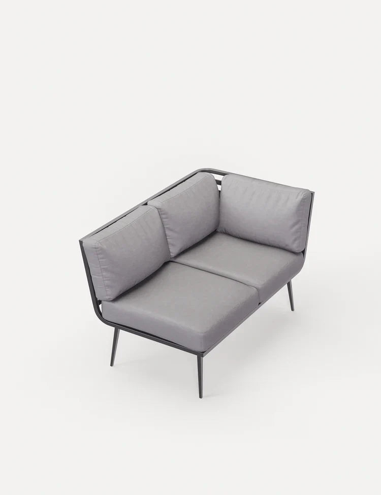 Royal Craft - Mayfair Corner Lounging Set with Fire Pit Table and 2 Benches