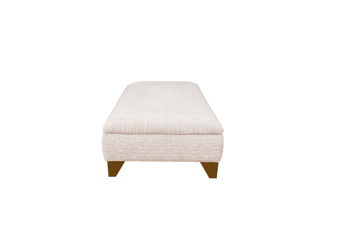 Austin Two-Tier Back Fabric Sofa Collection with Storage Footstool