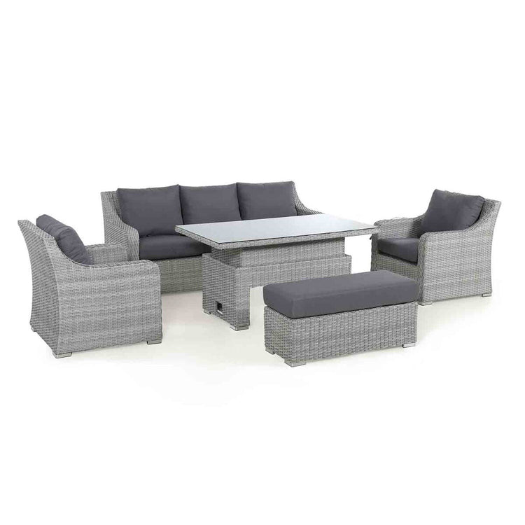 Homeflair - Ascot Rattan Sofa Dining Set