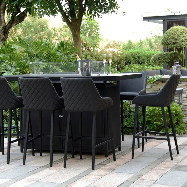 Outdoor Fabric Regal 8 Seat Rectangular Bar Set