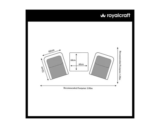 Royal Craft - Paris 2 Seater Imperial Companion Set