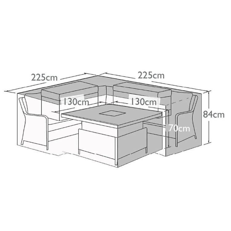 Homeflair -Ascot/Harrogate Deluxe Corner Dining Set