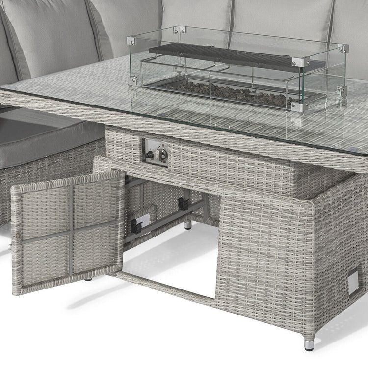 Homeflair - Oxford Corner Rattan Dining Set