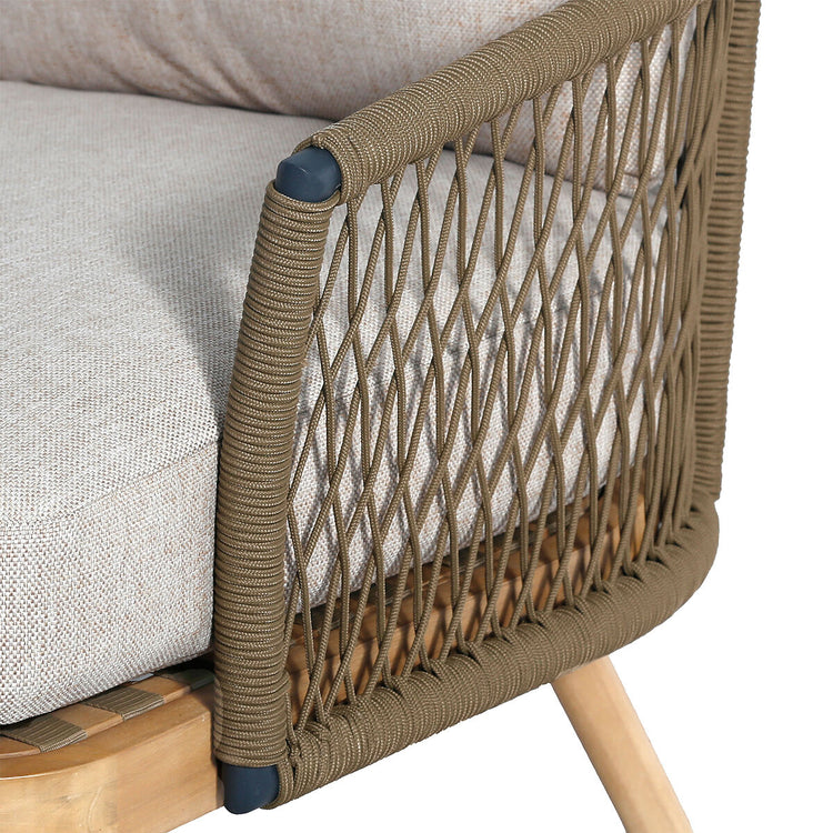 Homeflair - Bali Rope Weave Double Sunlounger Set