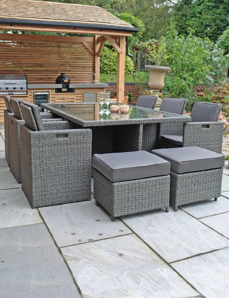 Royal Craft - Paris 10 Seater Cube Dining Set