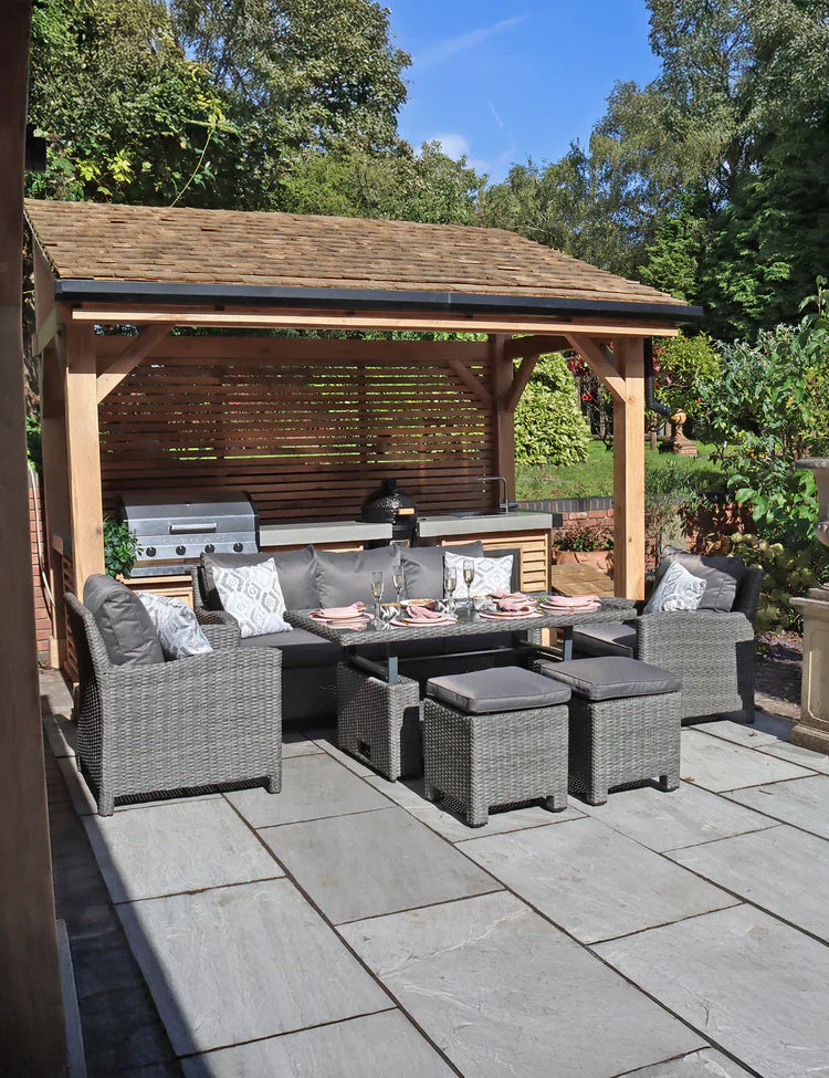 Royal Craft - Paris 7 Seater Deluxe Sofa Dining Set