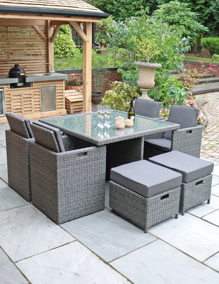 Royal Craft - Paris 8 Seater Cube Dining Set