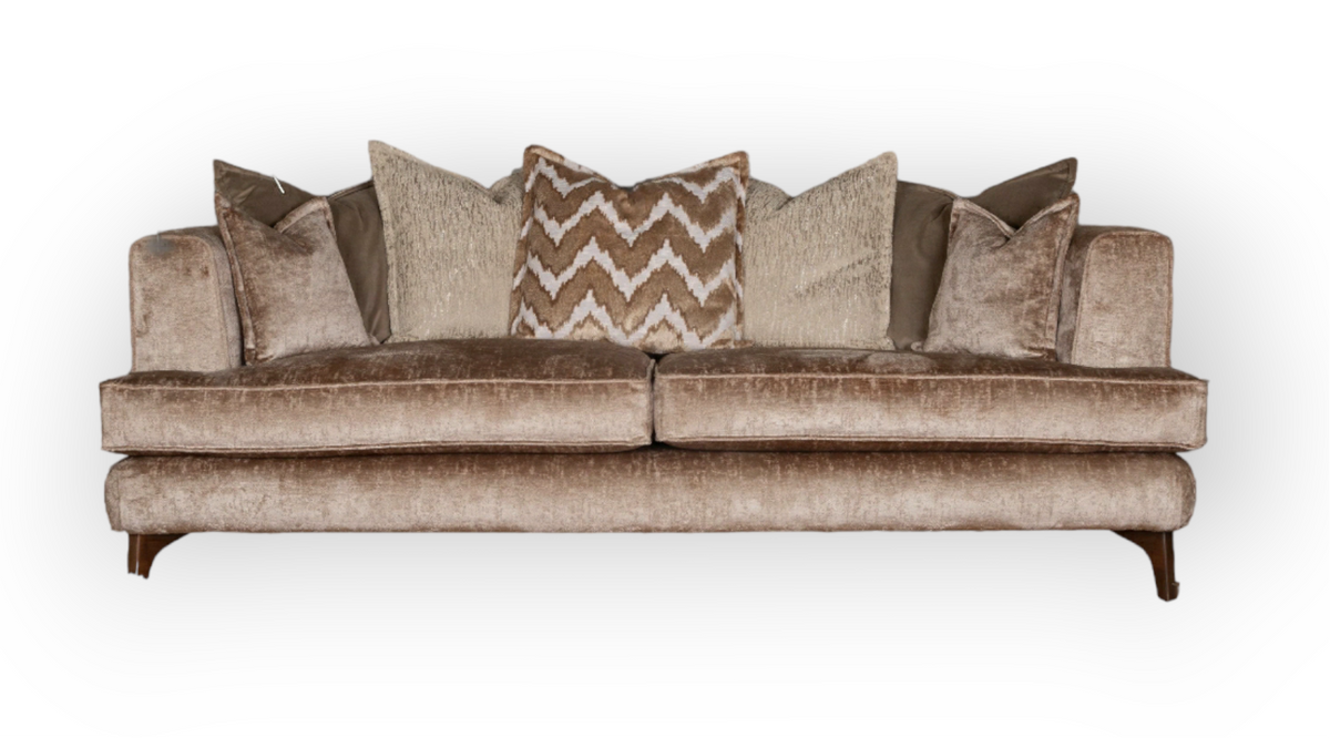Cancun Fabric Sofa Collection, Standard or Feather Pillow Back