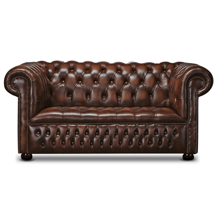 Watson Leather 2 Seater Chesterfield Sofa | Arnie
