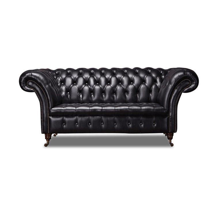 Collingwood Leather 2 Seater Chesterfield Sofa | Homeflair | Arnie
