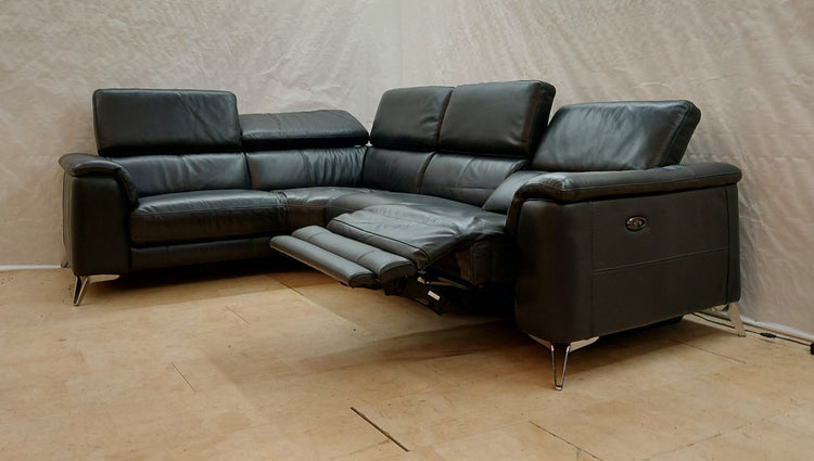 Palermont Ex-Display Leather Electric Recliner Corner Sofa | EXPAL
