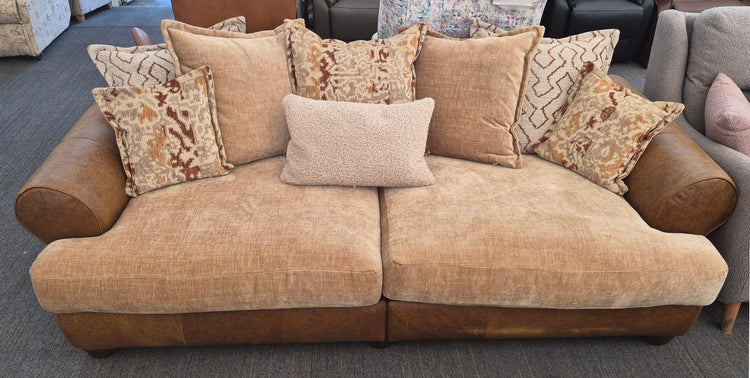 Ex-Display Horatio 4 Seater Pillowback Sofa + Love Chair Buoyant Upholstery