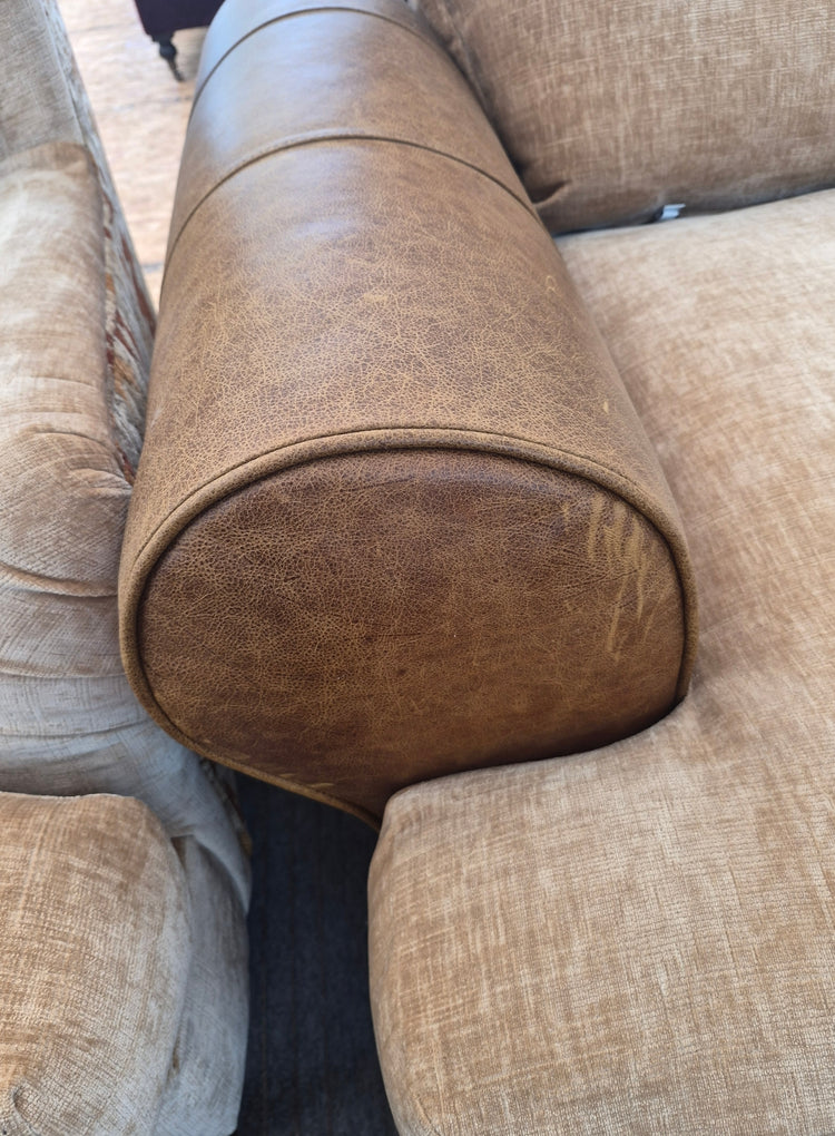 Ex-Display Horatio 4 Seater Pillowback Sofa + Love Chair Buoyant Upholstery