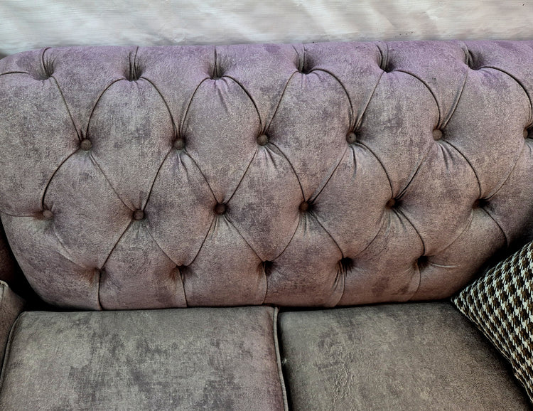 Ex-Display Winchester Brown Fabric Corner Sofa (SUN FADED)